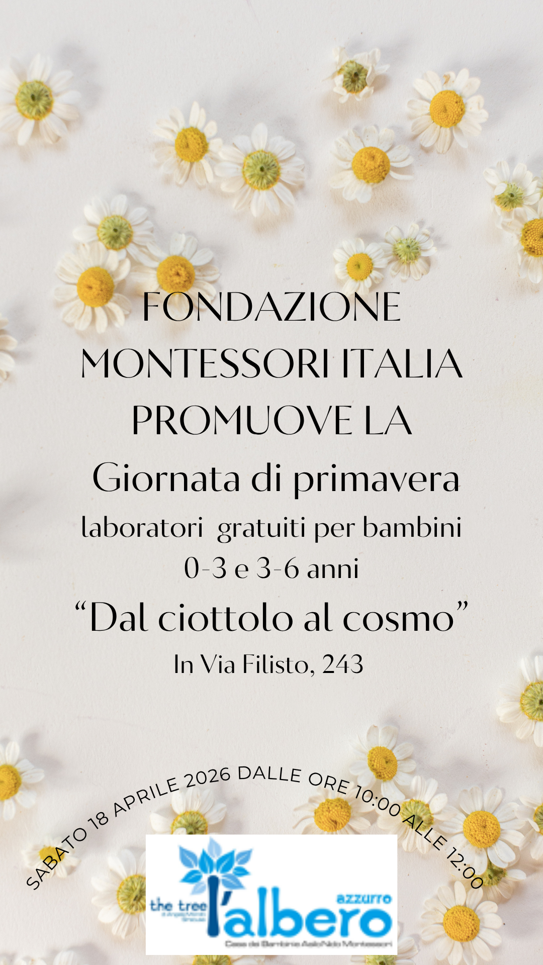 GIORNATA PRIMAVERA MONTESSORI - L'ALBERO AZZURRO ECO SCUOLA - NIDO & INFANZIA _ SR