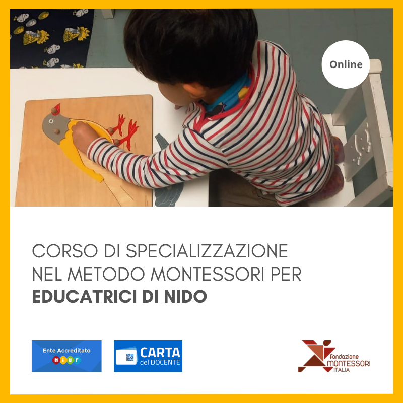 Corso online di formazione e specializzazione nel metodo montessori per educatrici di nido 2026 – OTTOBRE
